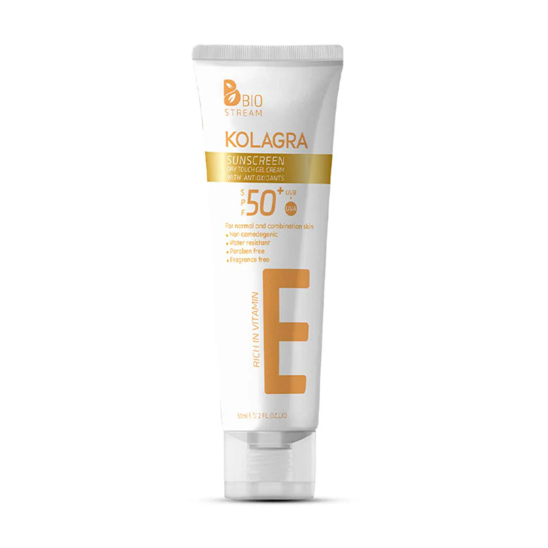 Kolagra Sunscreen Dry Touch Gel Cream SPF 50+ Combined & Oily Skin 50ml